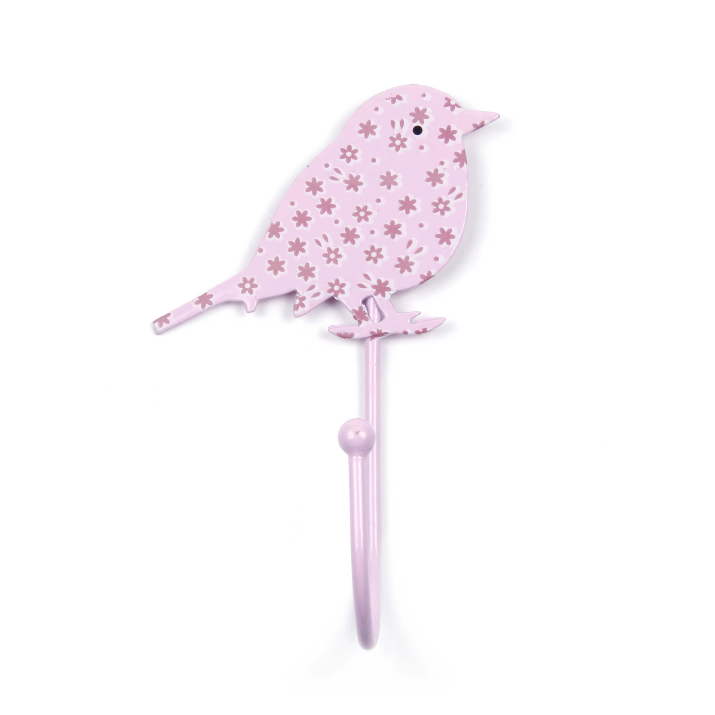 Vogelhaken Blümchen rosa